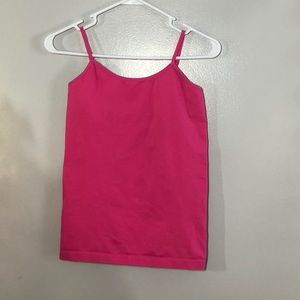 PINK BUILT IN BRA TANK TOP